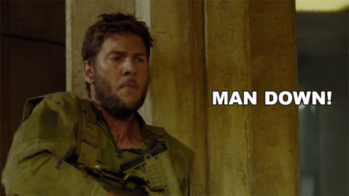 Man With Gun Says Man Down