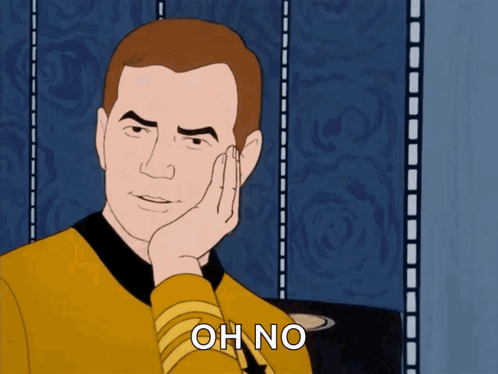Man with Hand on Face Saying Oh No