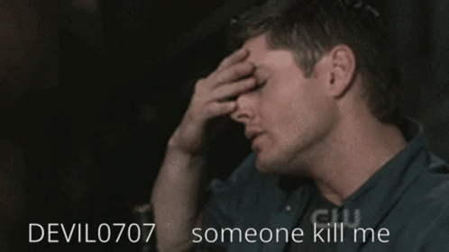 Man With Hand On Forehead Saying Kill Me GIF