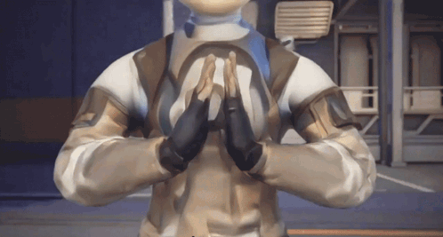 Man With Hands Folded In Front Of Face GIF