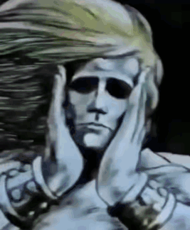 Man With Hands on Face