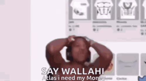 Man With Hands On Head Saying Say Wallahi Atlas I Need My Money GIF