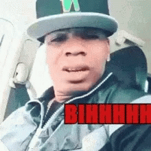 Man With Hat Jacket In Car Bihhhh