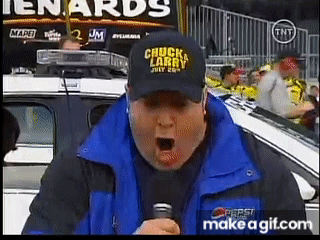 Man With Hat Saying Chuck Larry