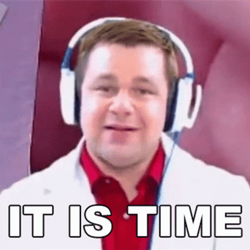 Man With Headphone It Is Time GIF