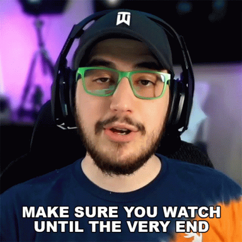 Man With Headphones and Glasses Says Make Sure You Watch Until the Very End
