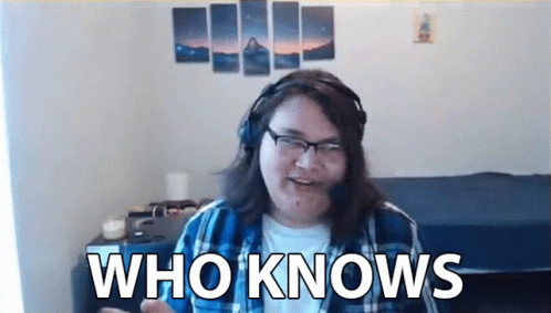 Man With Headphones and Glasses Says Who Knows