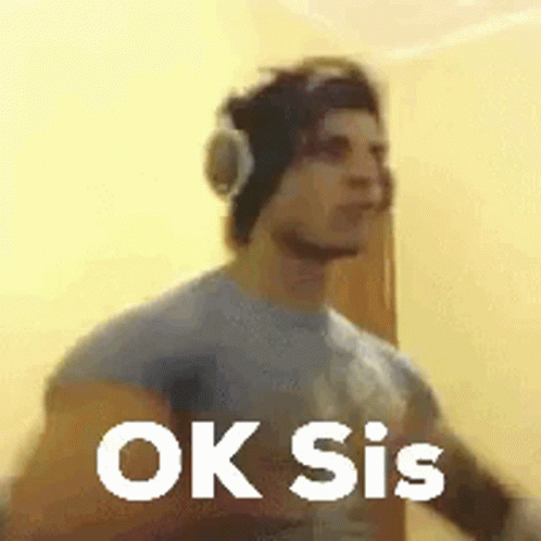 Man With Headphones and Hat Says Ok Sis