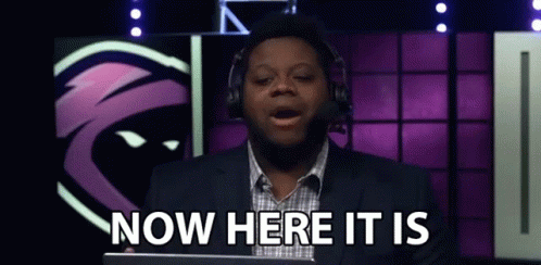 Man With Headphones And Microphone Saying Now Here It Is GIF
