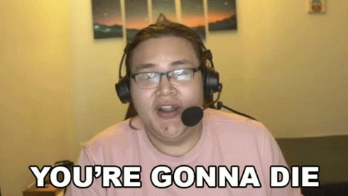 Man With Headphones and Microphone Says You're Gonna Die