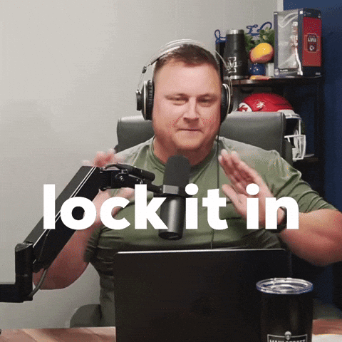 Man With Headphones at Microphone Lock It In