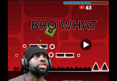 Man With Headphones Gaming Bro What