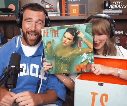 Man With Headphones Holding Taylor Swift Magazine The Life of a Shower