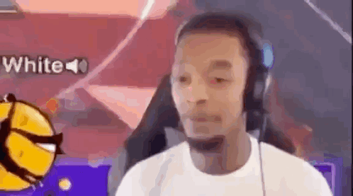 Man with Headphones in Front of Basketball