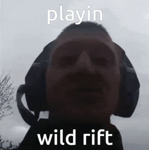 Man With Headphones Playin Wild Rift