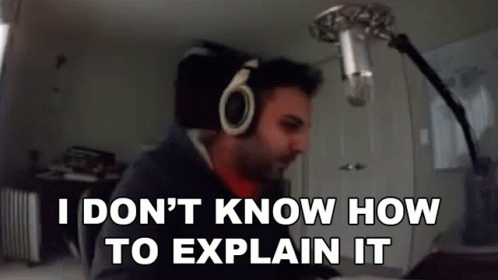 Man With Headphones Saying I Don't Know How To Explain It GIF