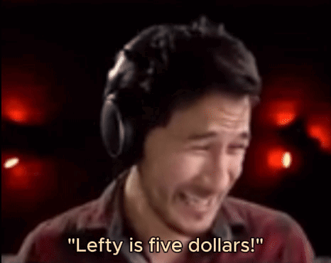 Man With Headphones Saying Lefty Is Five Dollars GIF