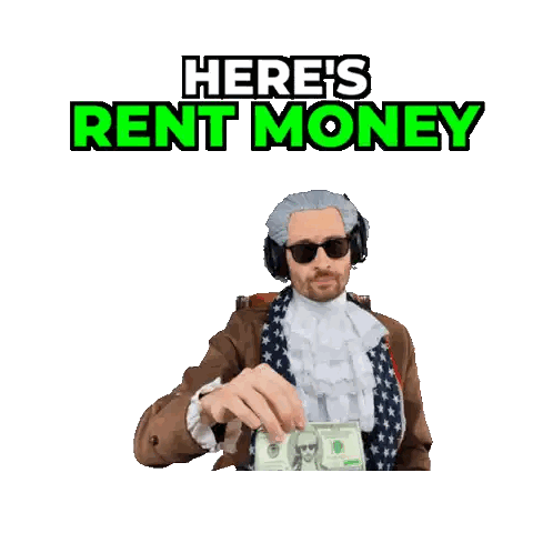 Man with Headphones Saying Oh I'm Living in Your Head Rent-Free