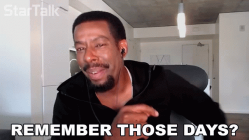 Man With Headphones Saying Remember Those Days