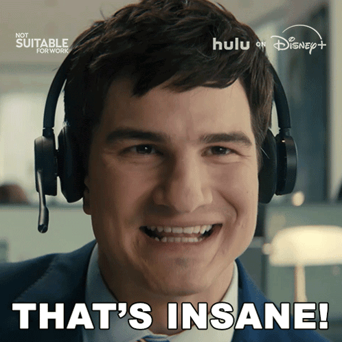 Man With Headphones Saying Thats Insane