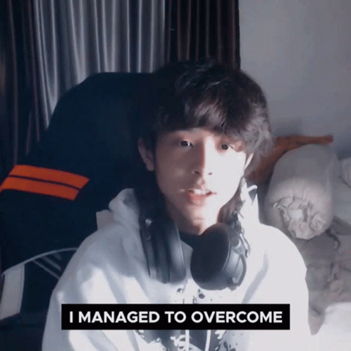 Man With Headphones Says I Managed to Overcome