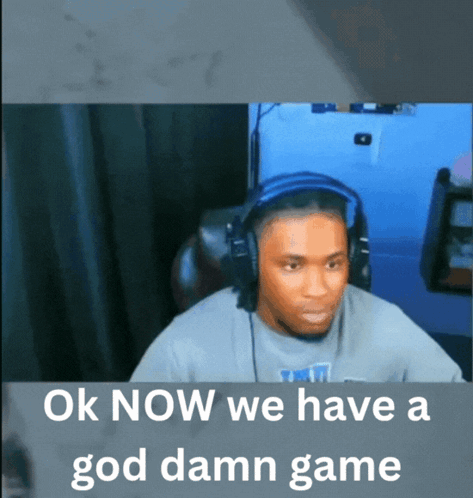 Man With Headphones Says Ok Now We Have a Good Damn Game