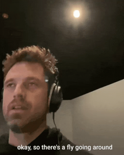 Man With Headphones Says Okay So Fly Around