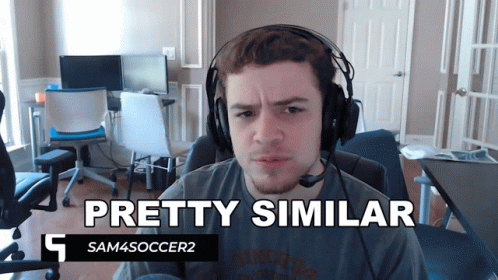Man With Headphones Says Pretty Similar GIF