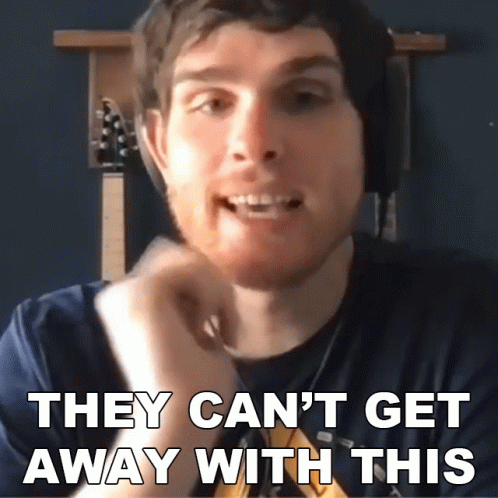 Man With Headphones Says They Can't Get Away With This