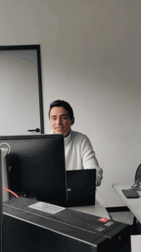 Man With Headset at Dell Computer