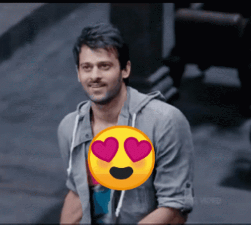 Man With Hearts in Eyes and Smiley Face