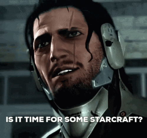 Man With Helmet Is It Time for Some Starcraft