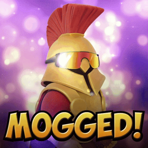 Man With Helmet Mogged