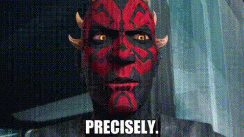 Man With Horns And Precisely Text GIF