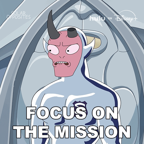 Man With Horns Focus On The Mission