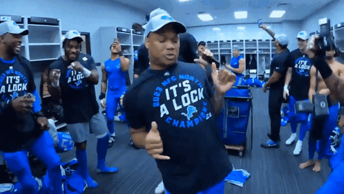 Man With It's A Lock Shirt GIF