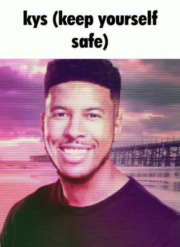 Man With Kys (Keep Yourself Safe) Above Him