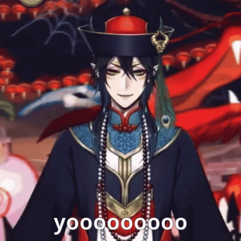 Man With Long Black Hair and Hat Saying Yooooooo