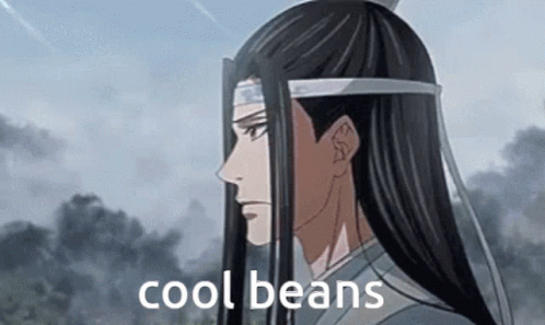 Man with Long Black Hair and Headband Cool Beans