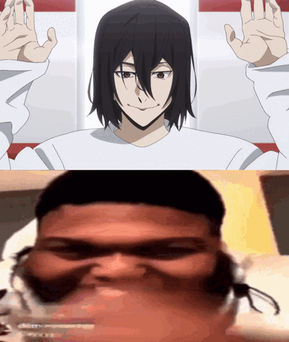 Man With Long Black Hair, Man With Headphones