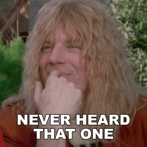 Man With Long Blonde Hair Smiling Never Heard That One