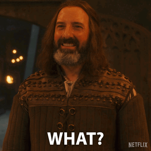 Man with Long Hair and Beard Asking What