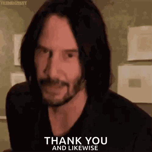 Man with Long Hair and Beard Giving Thanks