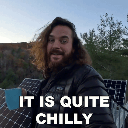 Man With Long Hair And Beard Holding Coffee GIF