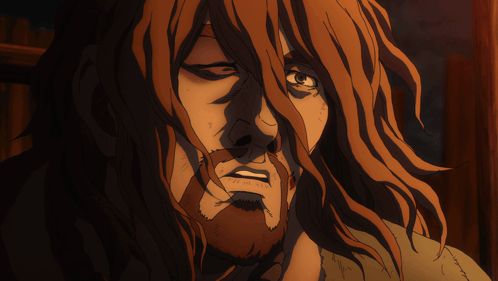 Man With Long Hair And Beard Looking GIF