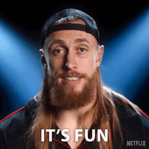 Man With Long Hair and Beard Says It's Fun in Netflix Ad