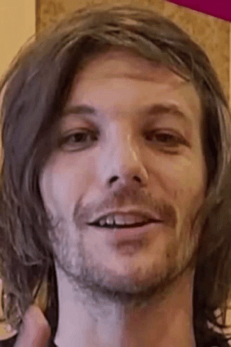 Man With Long Hair And Beard Smiling GIF