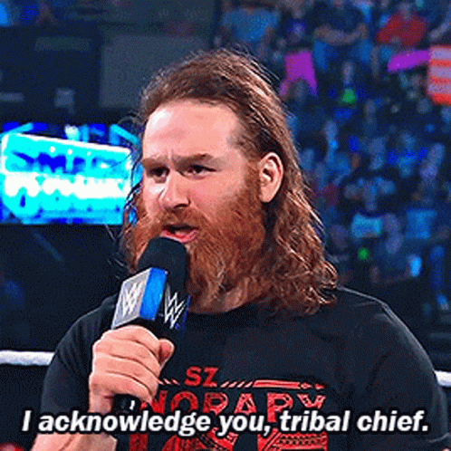 Man With Long Hair And Beard Speaking GIF