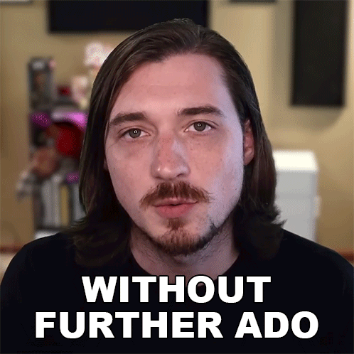 Man With Long Hair And Beard Without Further Ado GIF