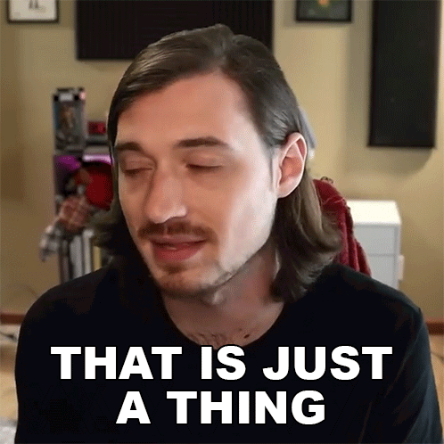 Man With Long Hair And Mustache That Is Just A Thing GIF